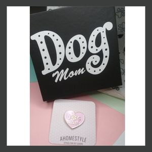 Dog Mom Enamel Pin